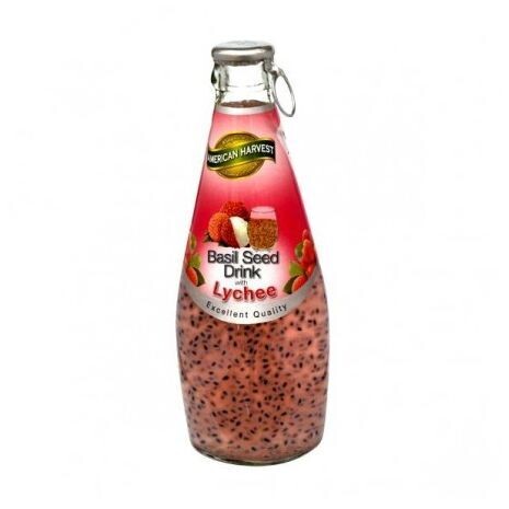 American Harvest Basil Seed Drink, Lychee, 290ml