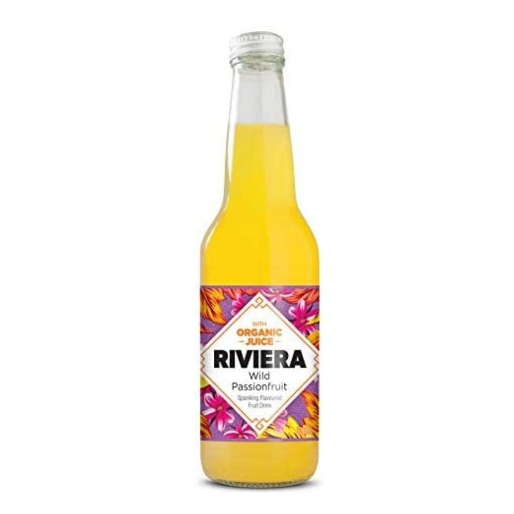 Riviera Sparkling Fruit Drink, Wild Passionfruit, 330 ml