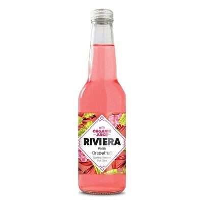 Riviera Sparkling Fruit Drink, Pink Grapefruit, 330 ml