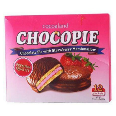 Cocoaland Chocopie With Strawberry Marshmallow (12 packs)