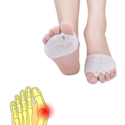Foot Toe Separator Metatarsal Cushion Toe Separators Forefoot Pads Toe Spacers Breathable & Soft Best for Diabetic Feet Blisters, Forefoot Pain