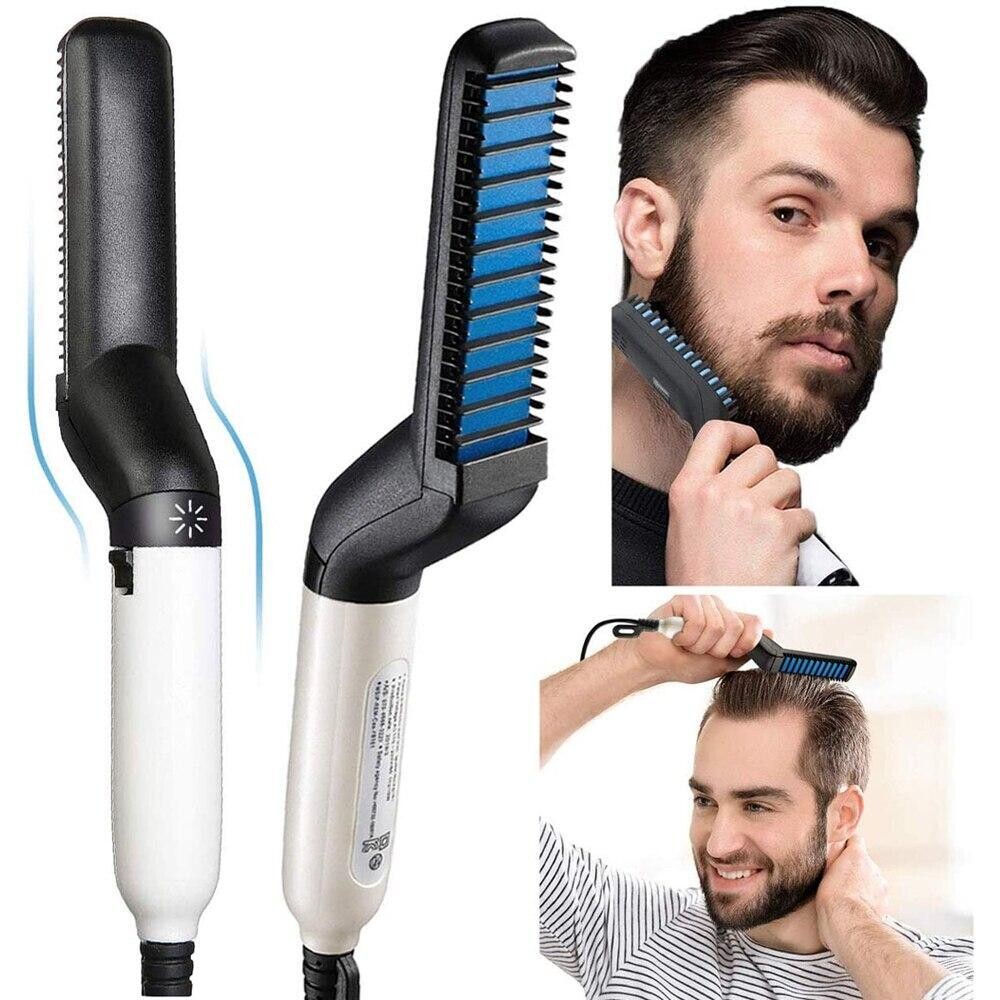 Modelling Comb Men Beard and Hair Quick Straightener Curling Straightener