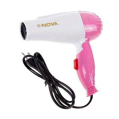 New NV-1290 Folding Hair Dryer - Pink and White