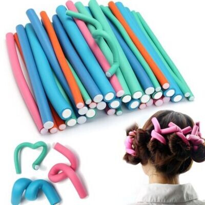 Magic Plastic Manual Hair Roller and Curler - Multicolor
