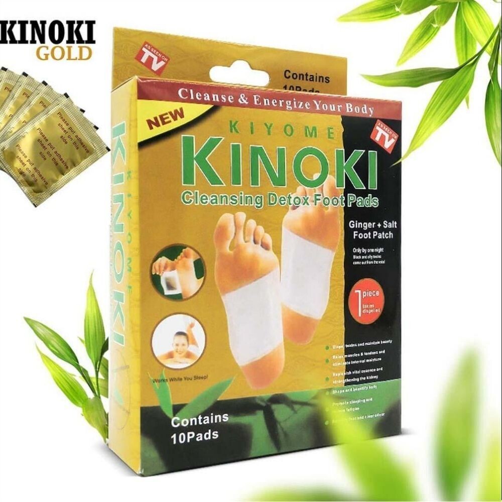 High Quality Kinoki Gold Cleansing Detox Foot Pad - 10 Pads/1box