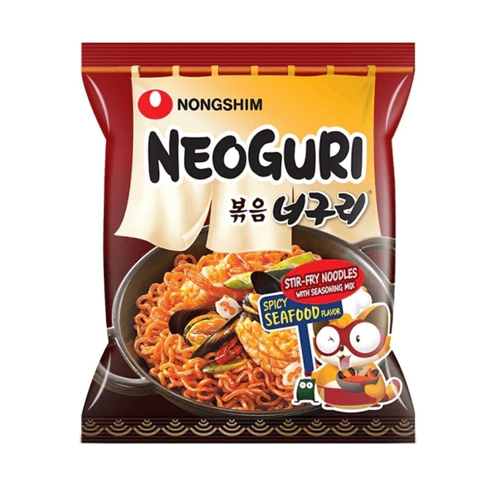 NONGSHIM NEOGURI Stir-Fry UDON Noodles Spicy Seafood 137g