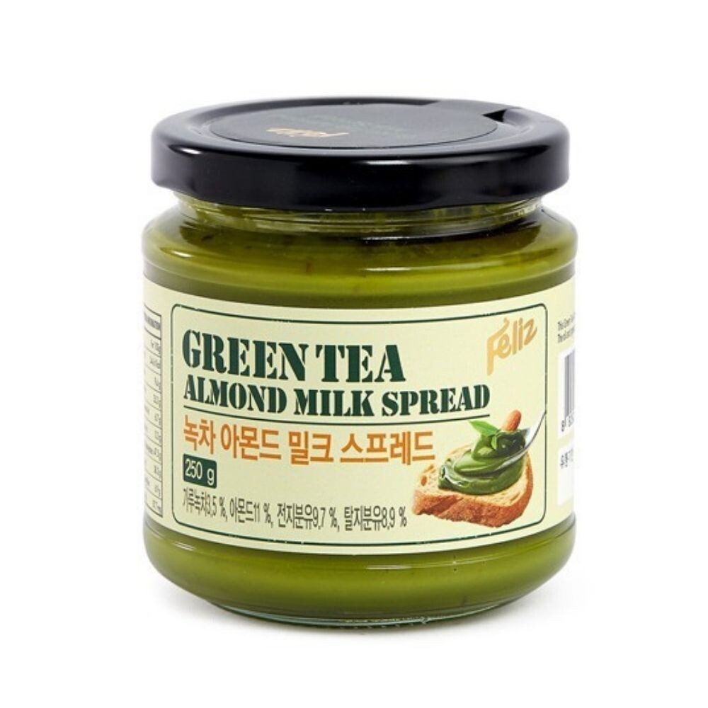 Korea Feliz Green Tea Almond Spread 250g