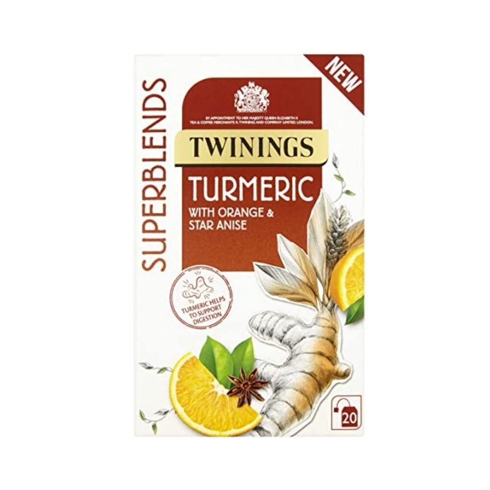 Twinings Superblends Turmeric with Orange and Star Anise 20 Tea Bags 40g