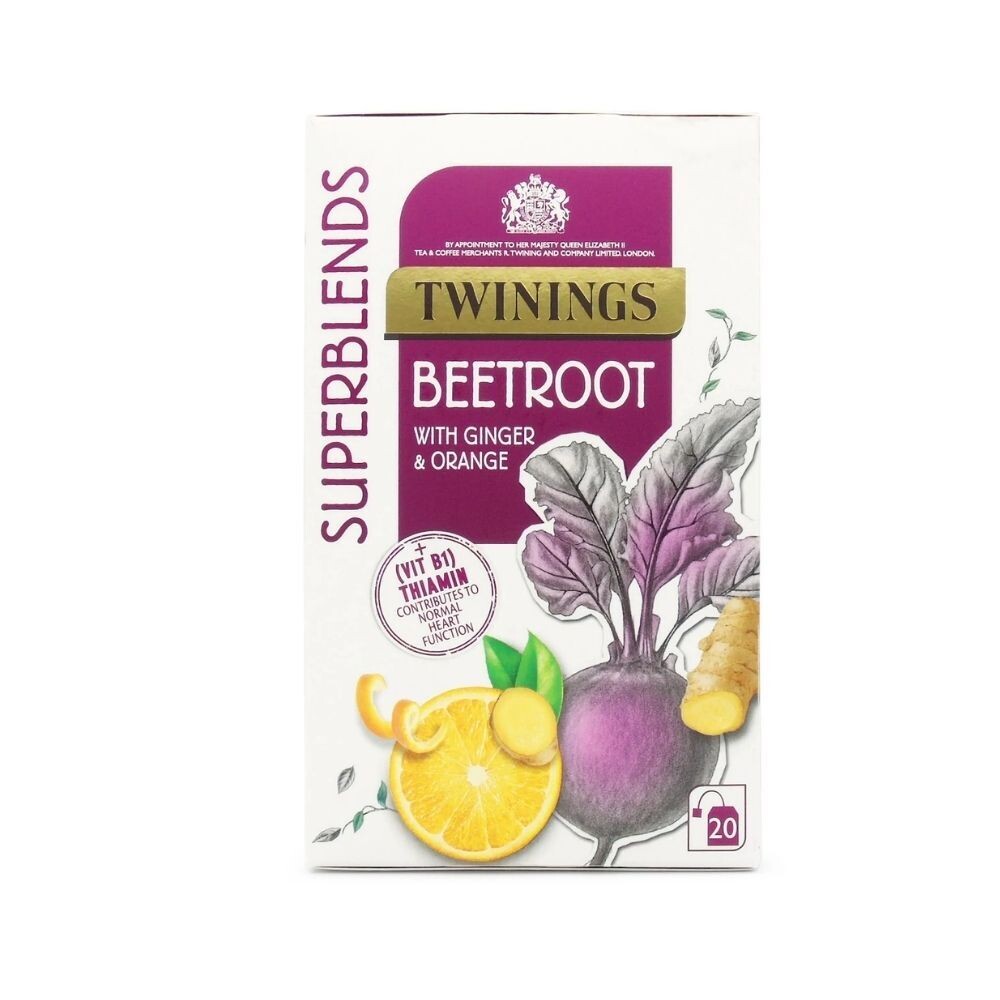 Twinings Superblends Beetroot Tea with Ginger & Orange, 20 Teabags