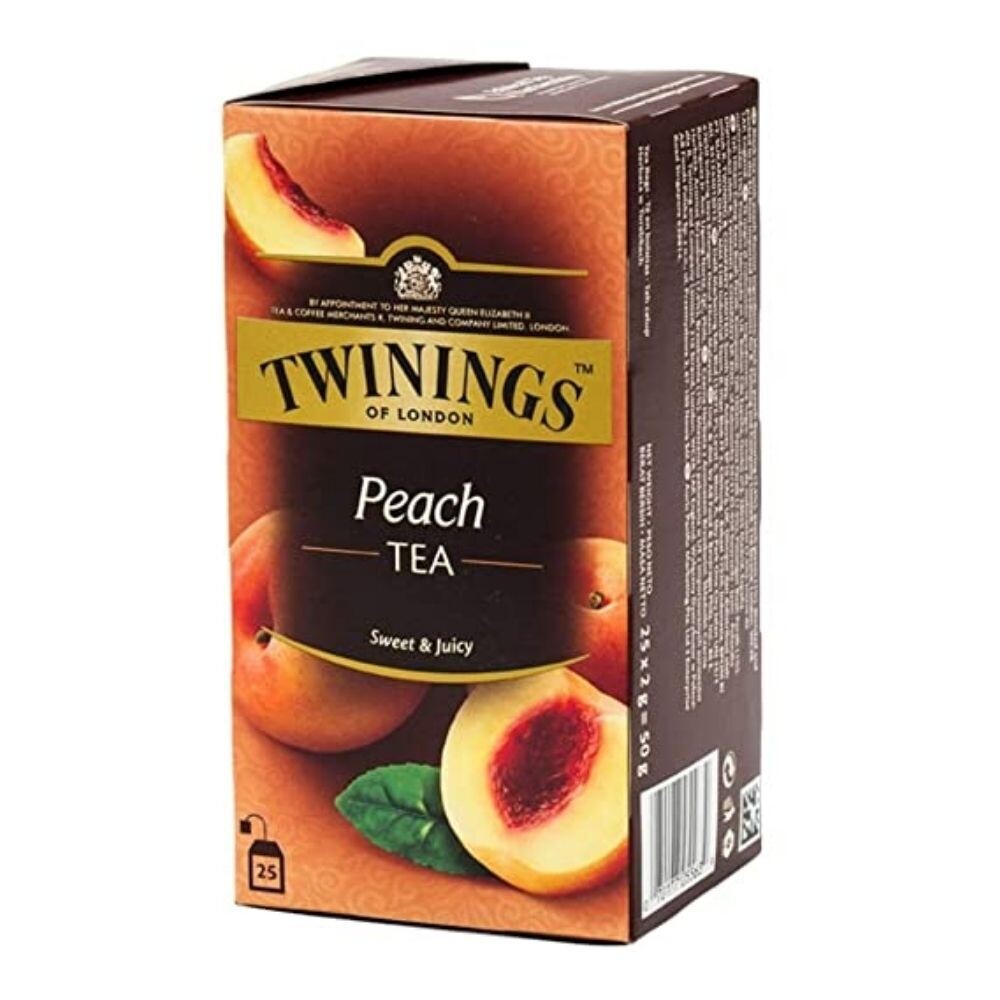 TWININGS Peach Tea, 25 Tea Bags