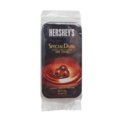 Hersheys Special Dark Pure Chocolate Luscious Pearls 50g Tin Pack