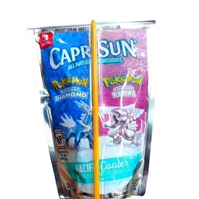 Pokemon themed Capri-Sun from Nintendo x CapriSun sweepstakes Flavor : Pacific Cooler - Mixed Fruit flavored
