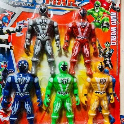 Power Rangers Mighty Morphine 5pcs Toy Set