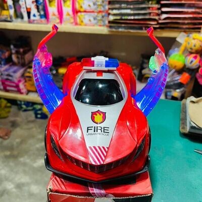 Red Plastic Supercar Window Lifting Car