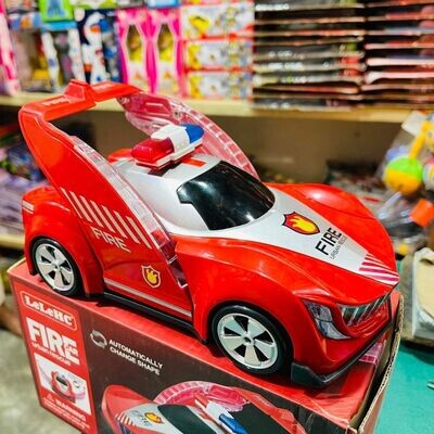 Red Plastic Supercar Window Lifting Car