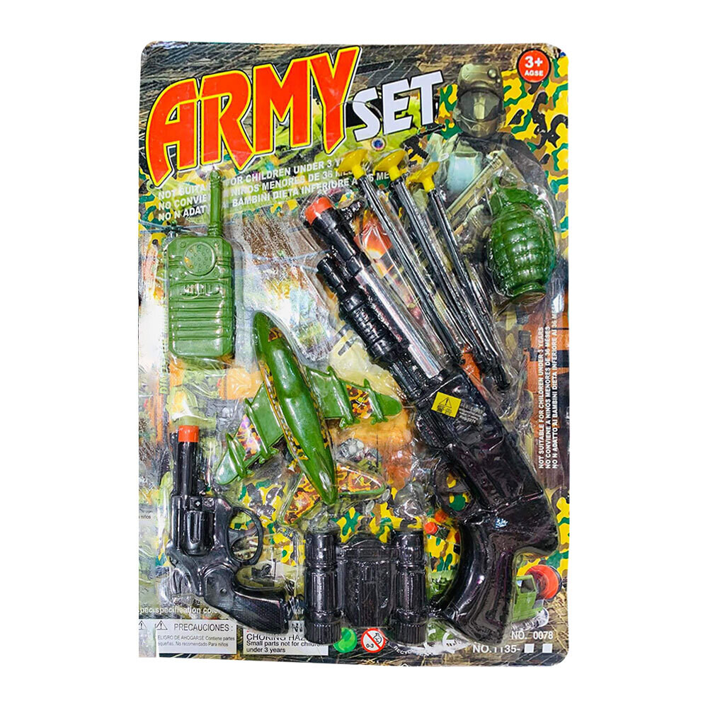 Commando Plastic Gun Army Toy Set