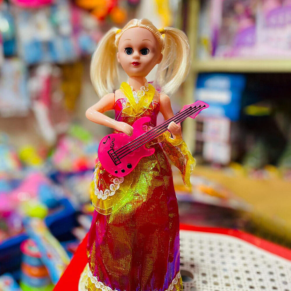 Fashionable Baby Doll With Music Guitar