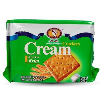 Bellie Cream Crackers 190g