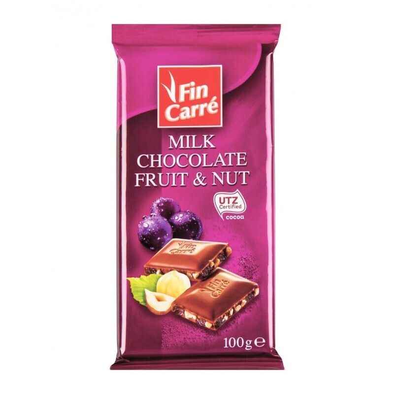 Fin Carré Fruit & Nut Milk Chocolate 100g