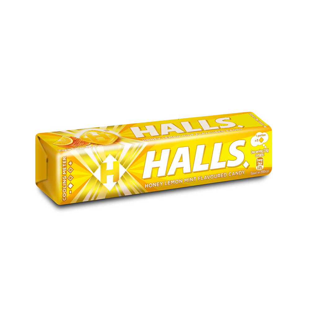 Halls Stick Honey Lemon Mint Flavoured Candy