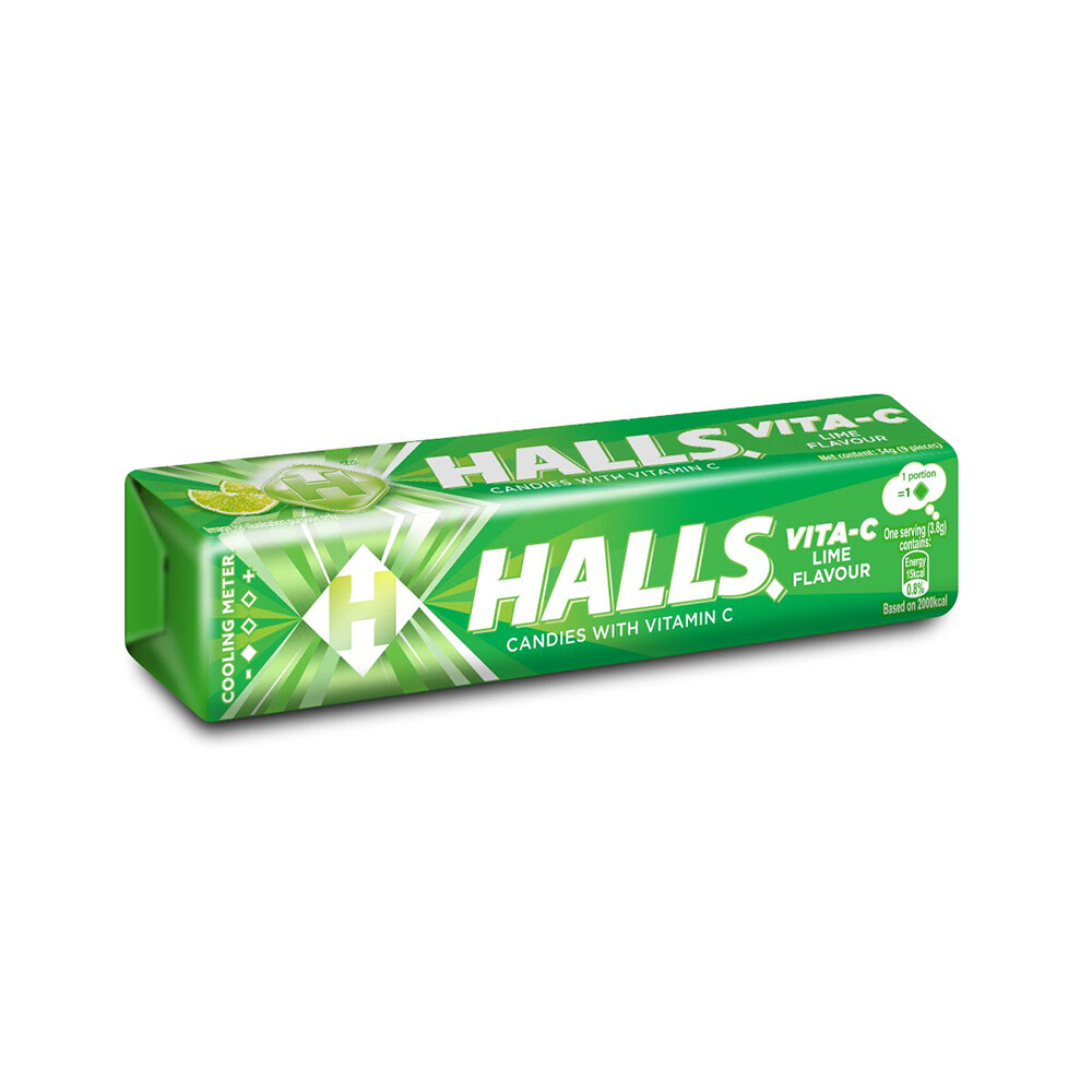 Halls Stick Vita-C Lime Flavoured Candy