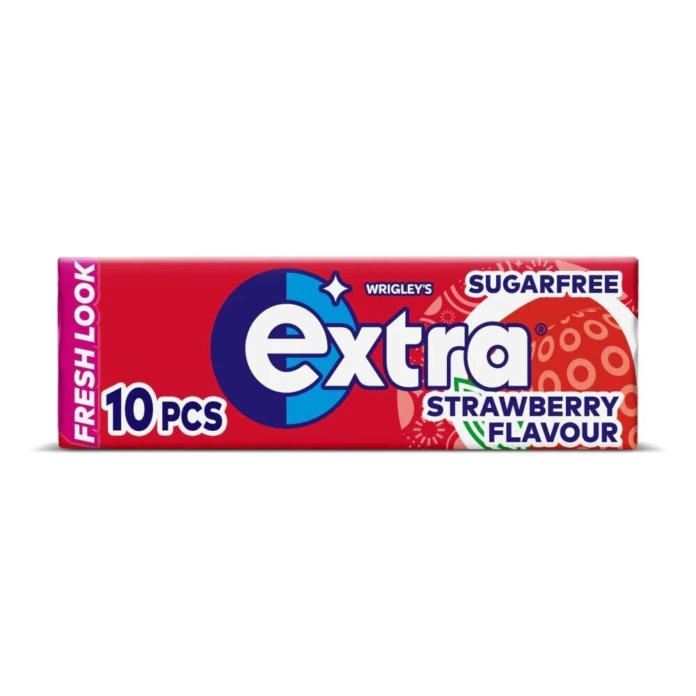 Extra Strawberry Chewing Gum Sugar Free