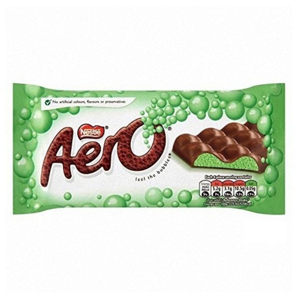 AERO Bubbles Peppermint Chocolate Bar