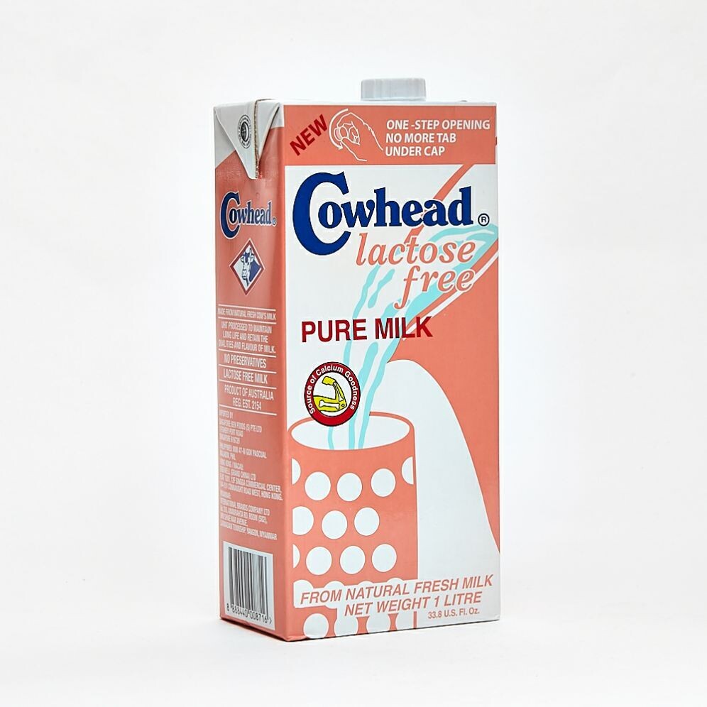 Cowhead Lactose Free Pure Milk - 1Ltr