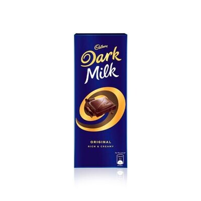 Cadbury Dark Milk Original Rich and Creamy Chocolate Bar