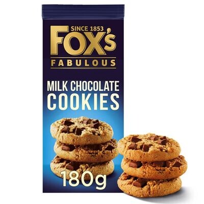 Fox's Fabulous Milk Chocolate Cookies 180 g