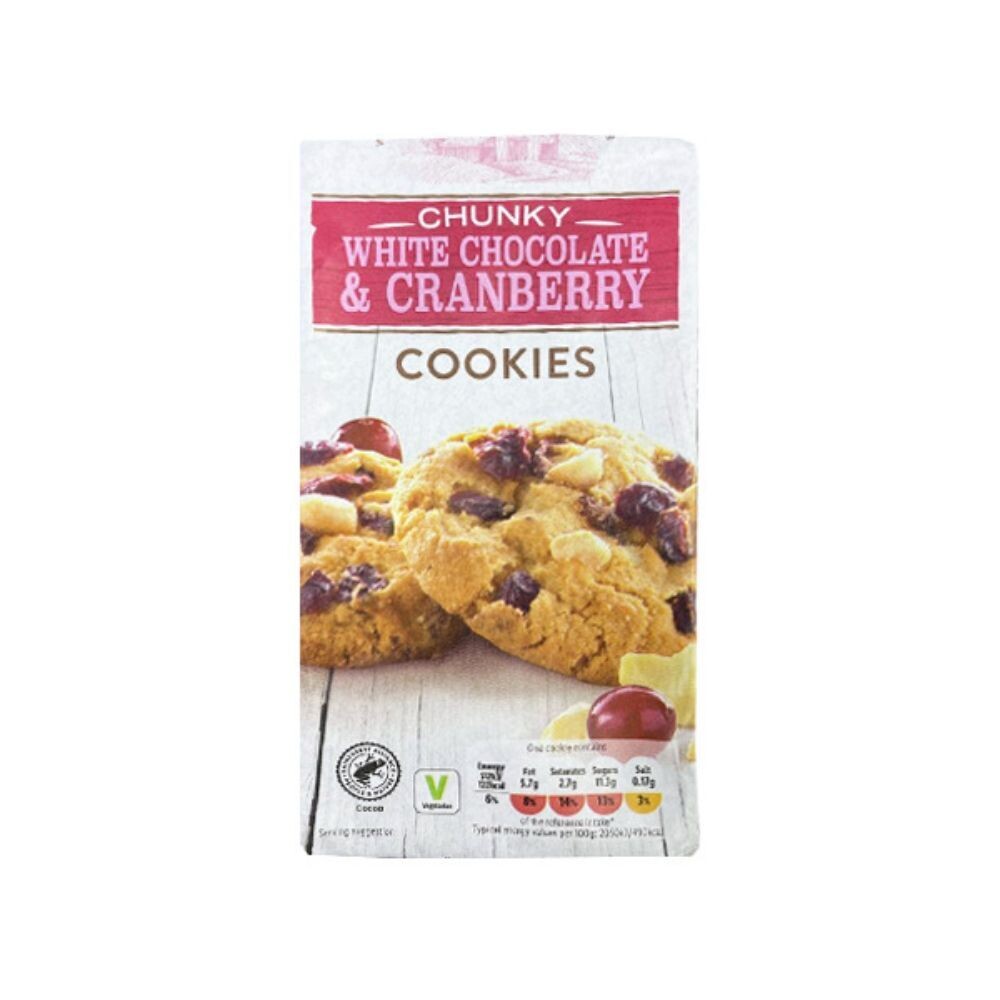 Tower Gate Chunky White Chocolate & Cranberry Cookies, 200g