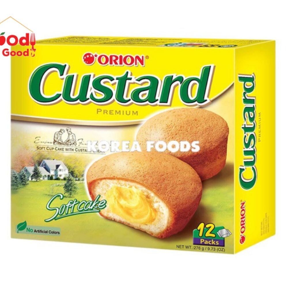 Orion - Custard Premium Soft cake - 12 Packs.