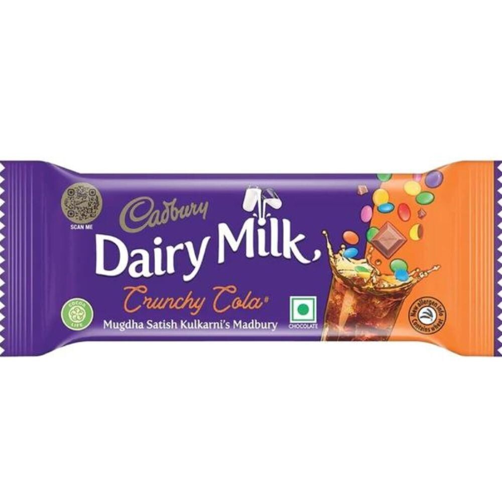 Cadbury Dairy Milk Crunchy Cola Madbury Chocolate Bar- 36 g