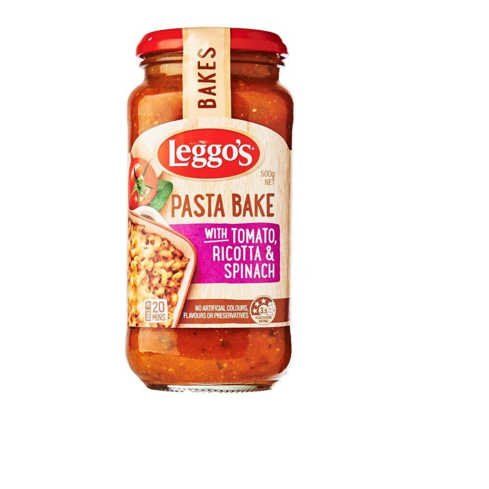 Leggo's Tomato Ricotta And Spinach Pasta Bake 500g