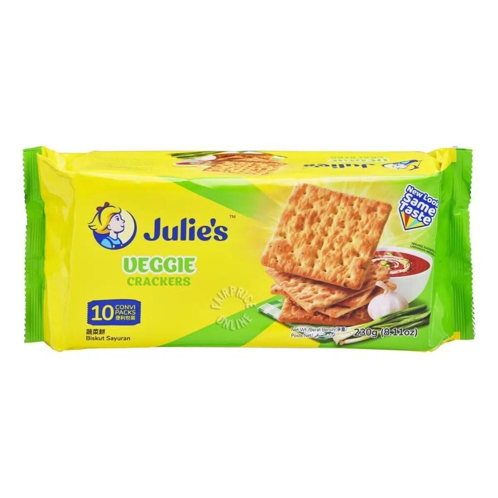 Julie's Veggie Crackers 10 pcs pack