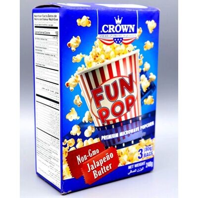 Crown Fun Popcorn Extra Butter 240 gm