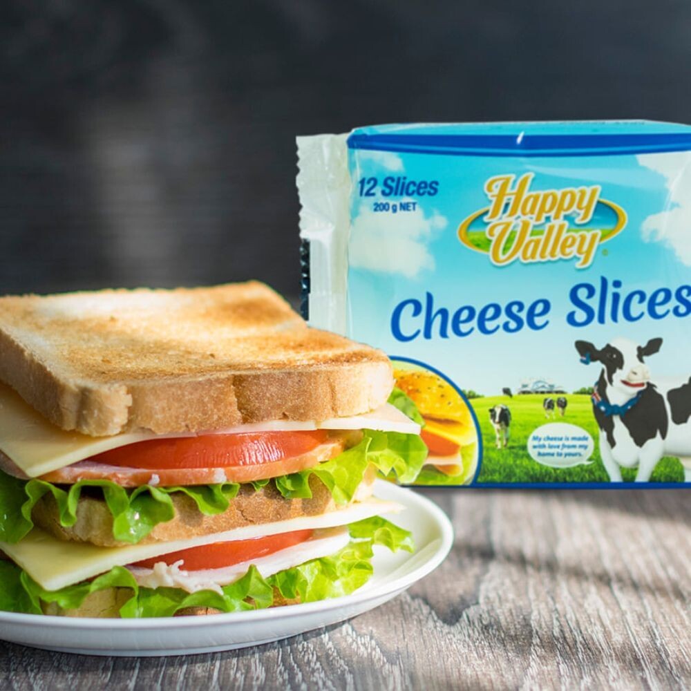 Happy Valley Cheese Slices 200gm