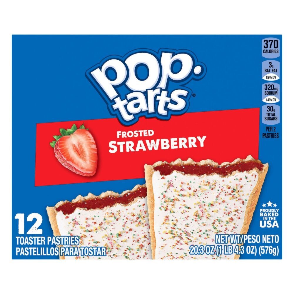 Pop Tart Kellogg's Pop-Tarts, Frosted Strawberry 12 count