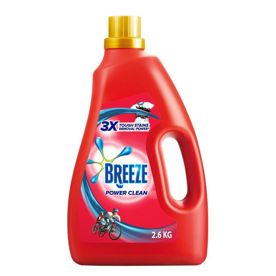 BREEZE Power Clean Liquid Detergent (2.6 kg)