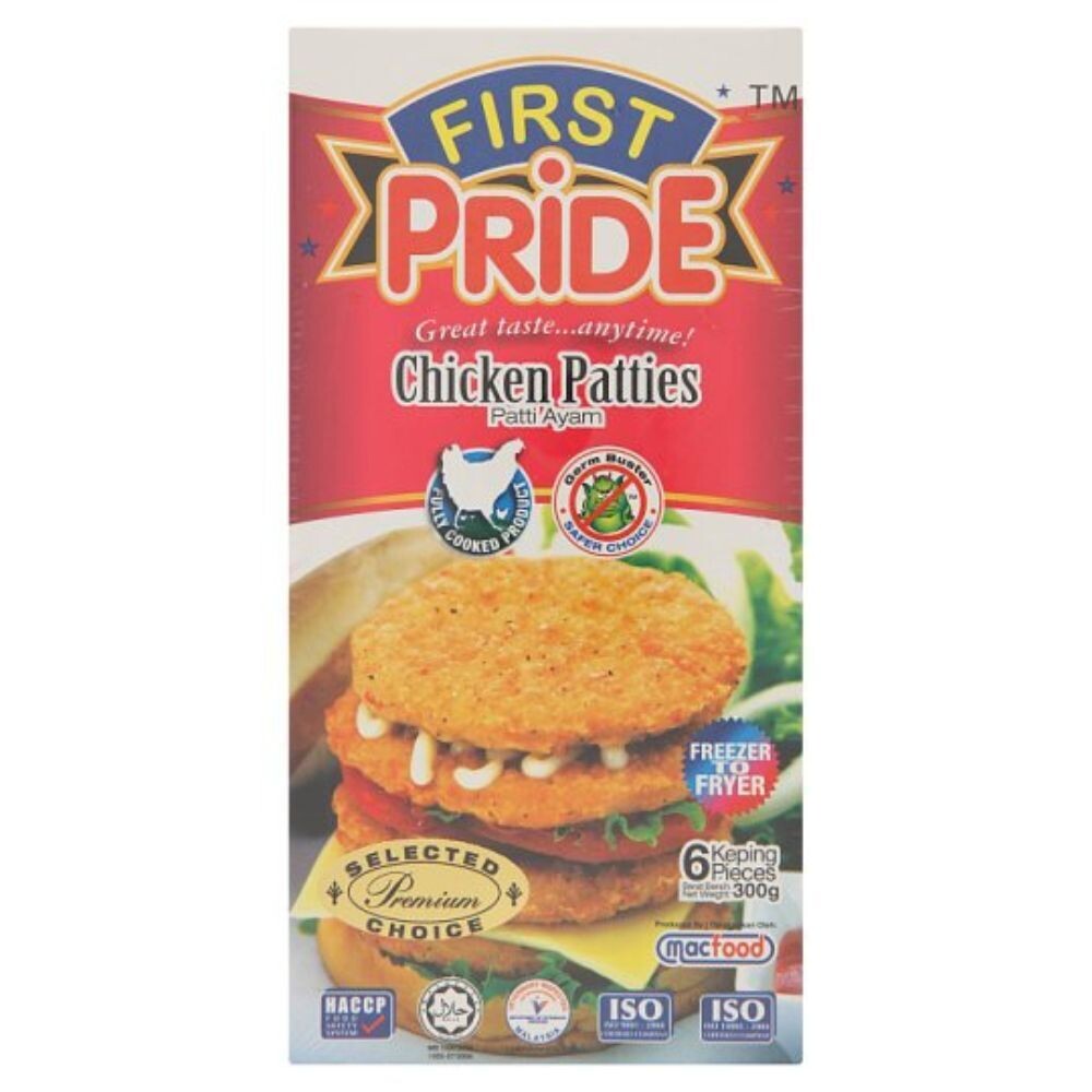 First Pride Chicken Patties 6 Pieces- 300gm