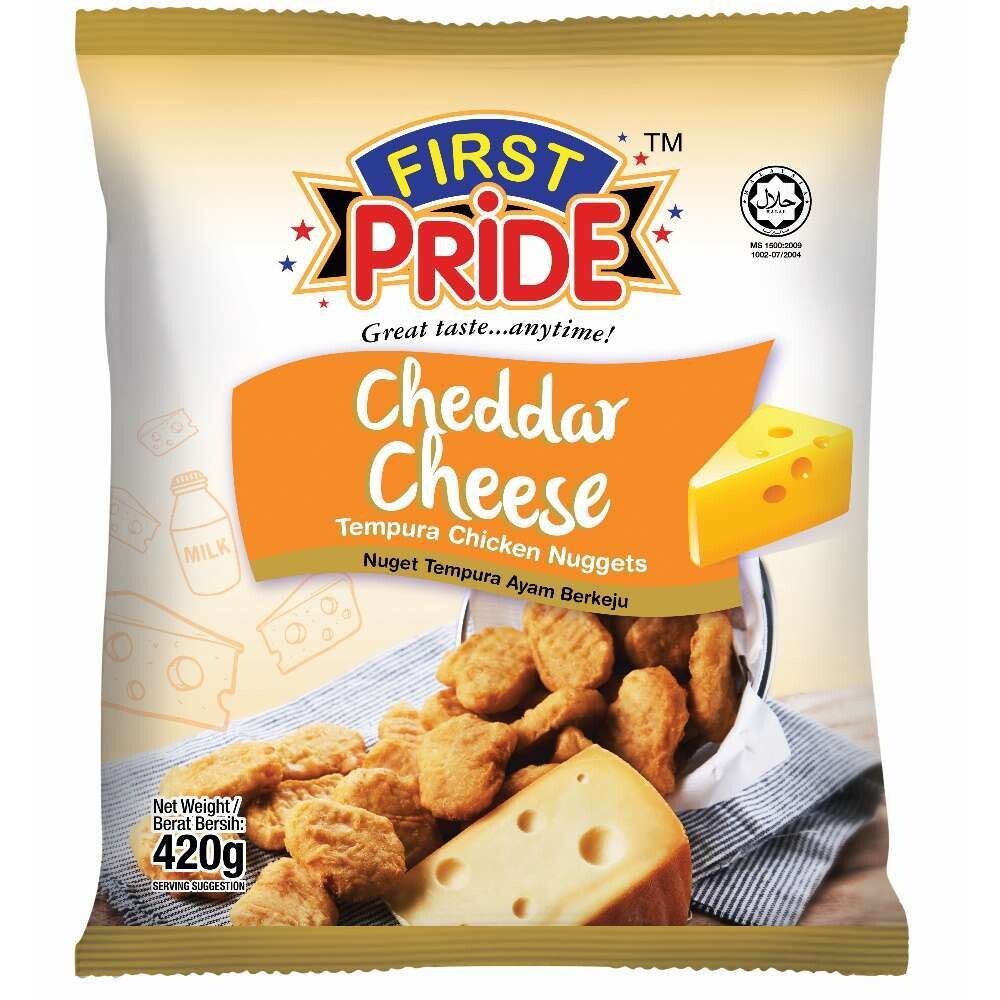First Pride Cheddar Cheese Tempura Chicken Nuggets 420gm