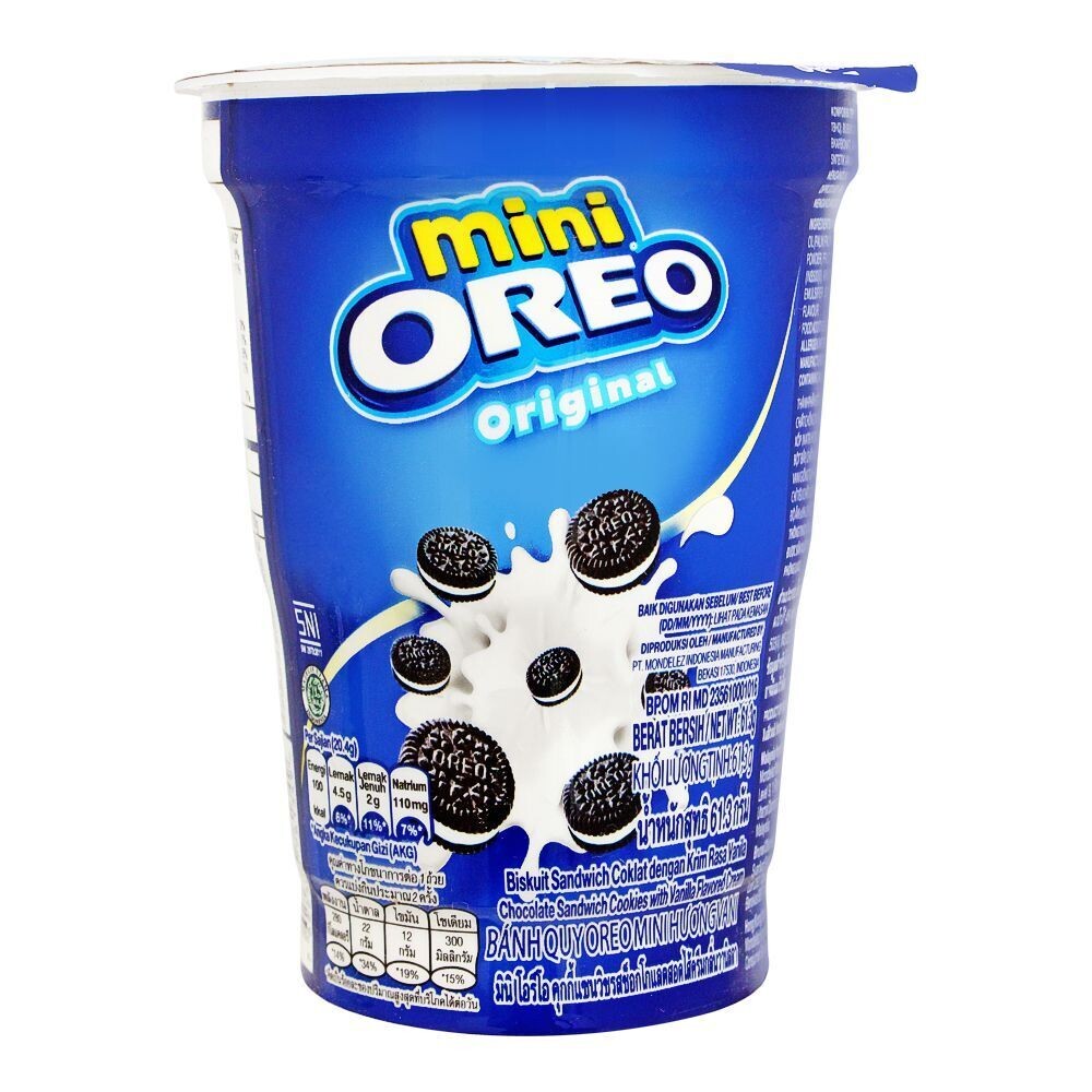 Oreo Mini Vanilla Flavored Cream Biscuit Cup (67gm)