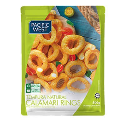 Pacific West Tempura Natural Calamari Rings- 500gm