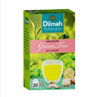 Dilmah Green Tea with Ginger 40g 20bags