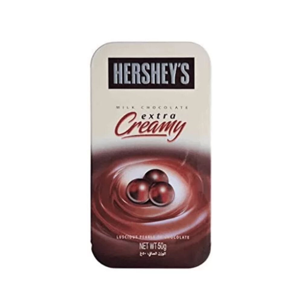 Hershey&#39;s Milk Chocolate Extra Creamy 50g Tin Pack