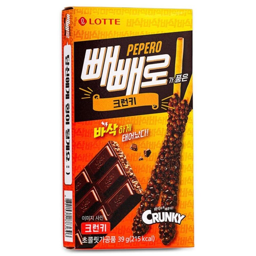 Lotte Pepero Crunky Biscuits Sticks (Crunky)