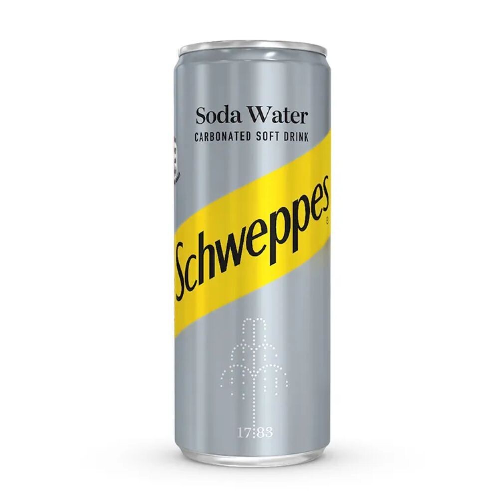 Schweppes Soda Water Can 330ml