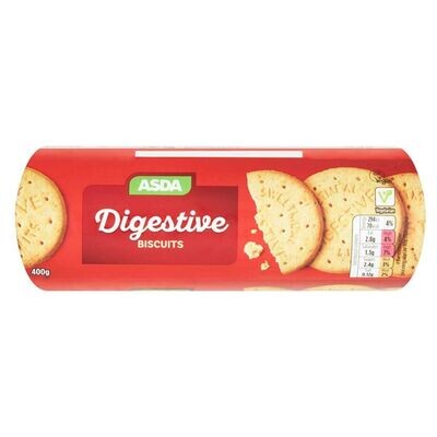 ASDA DIGESTIVE BISCUITS 400G