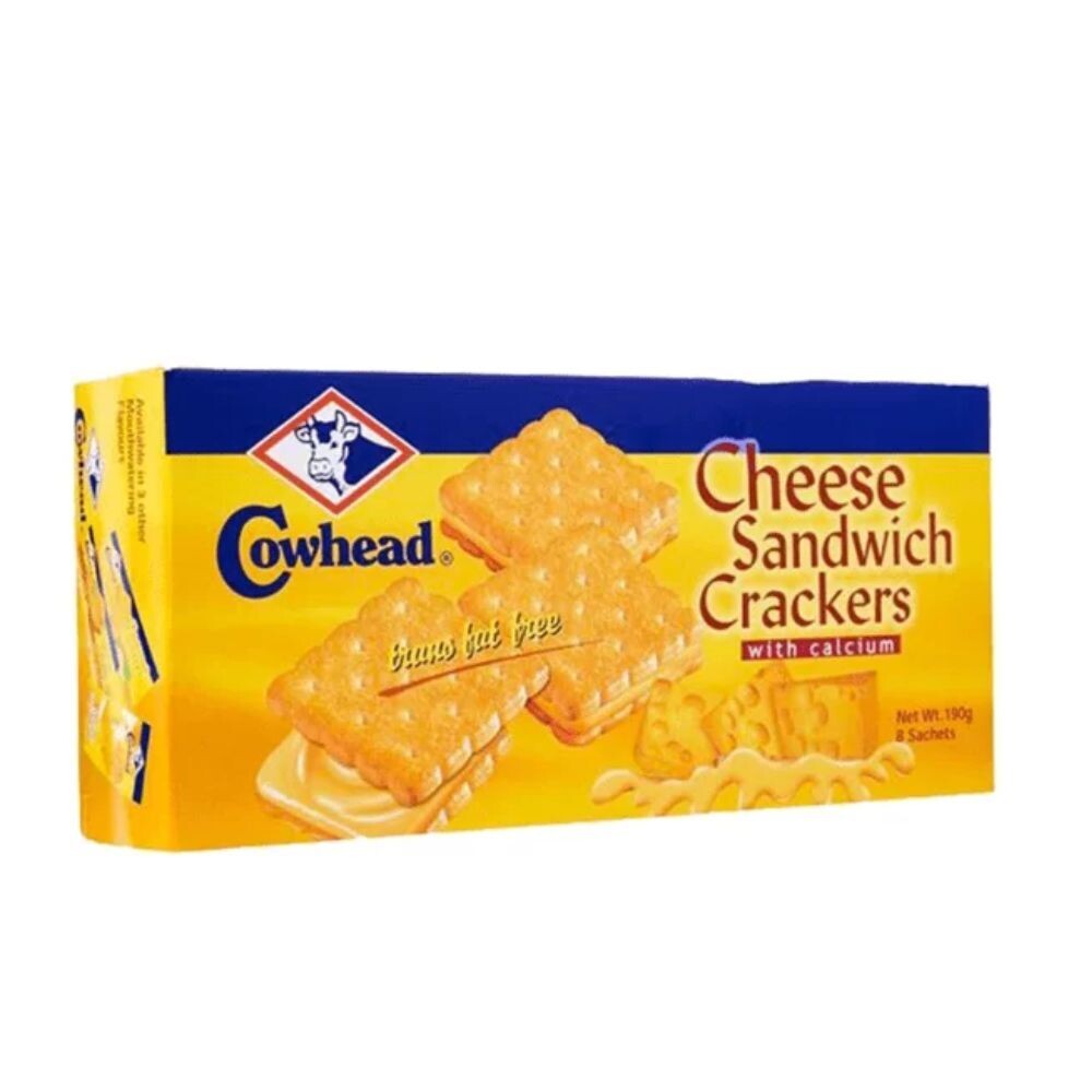 COWHEAD Cheese Sandwich CRACKERS 190G