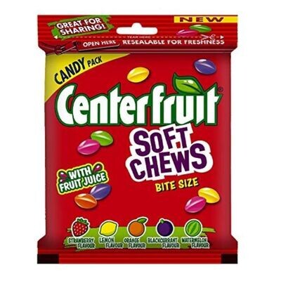 Center Fruit Soft Chews, Assorted flavour candy, 60gm